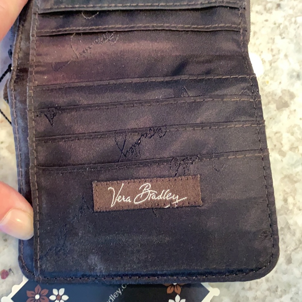 NWT Vera Bradley Chocolate Brown Wallet - Picture 5 of 8